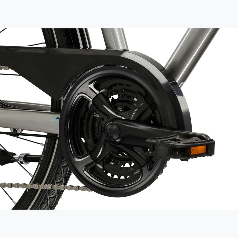 Men's trekking bike KROSS Trans 3.0 silver/blue/shine 9