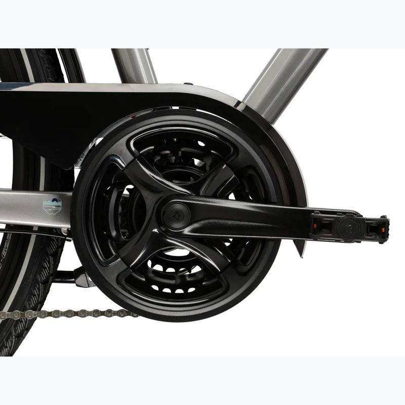 Men's trekking bike KROSS Trans 3.0 silver/blue/shine 10