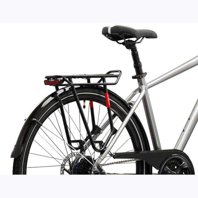 Men's trekking bike KROSS Trans 3.0 silver/blue/shine 11