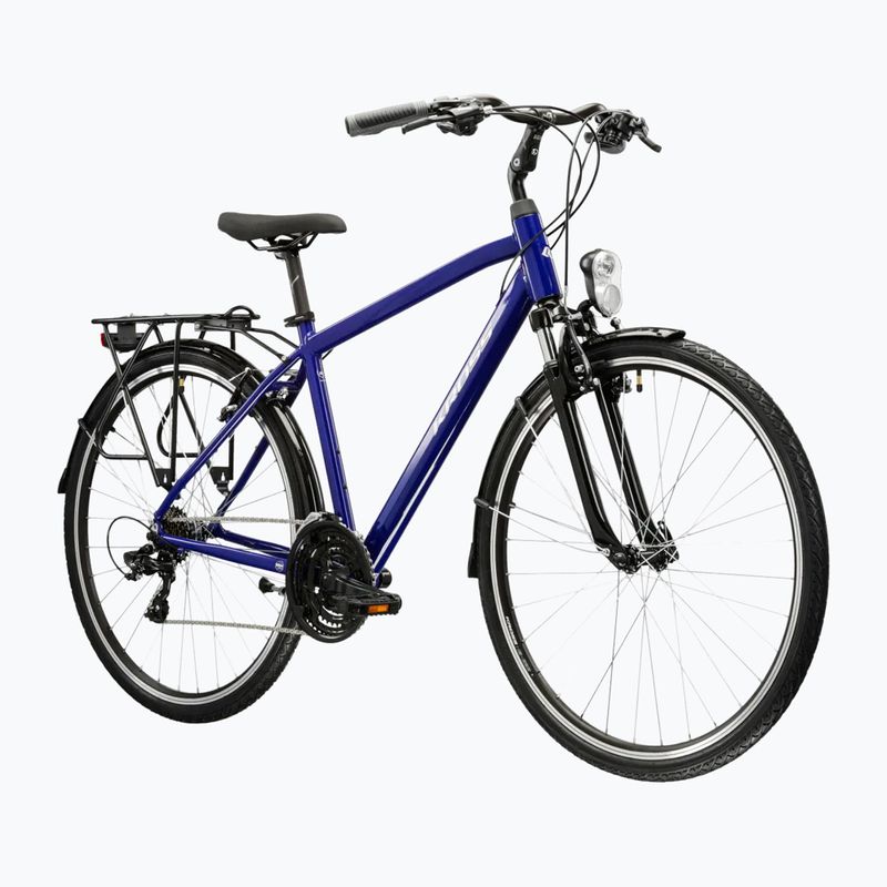 Men's trekking bike KROSS Trans 1.0 navy/silver/shine 2
