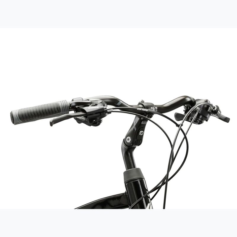 Men's trekking bike KROSS Trans 1.0 black/silver/shine 4