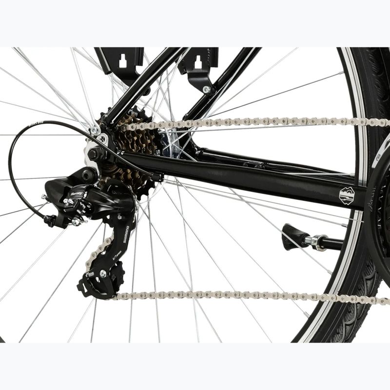 Men's trekking bike KROSS Trans 1.0 black/silver/shine 7