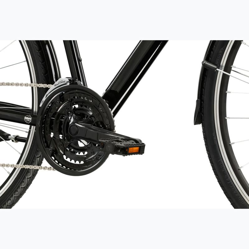 Men's trekking bike KROSS Trans 1.0 black/silver/shine 8