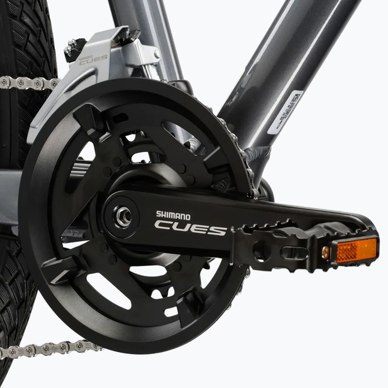 Women's cross bike KROSS Evado 5.0 W grey/blue/shine 9