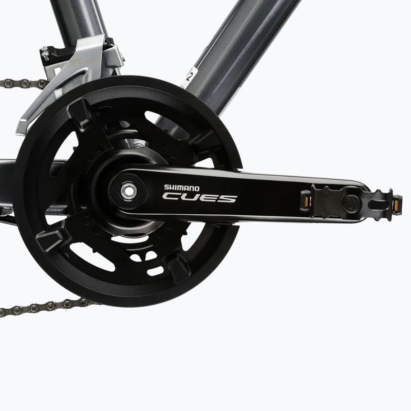 Women's cross bike KROSS Evado 5.0 W grey/blue/shine 10