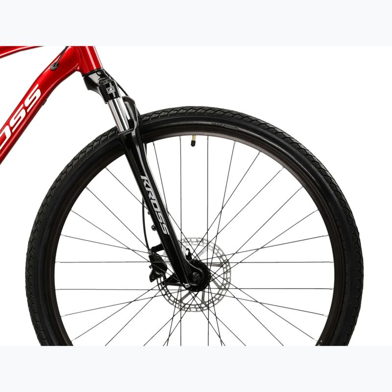 Cross bike KROSS Evado 4.0 maroon/white 6