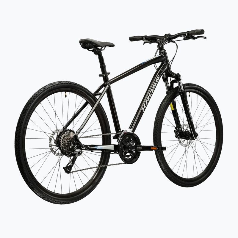 Cross bike KROSS Evado 4.0 black/silver 3