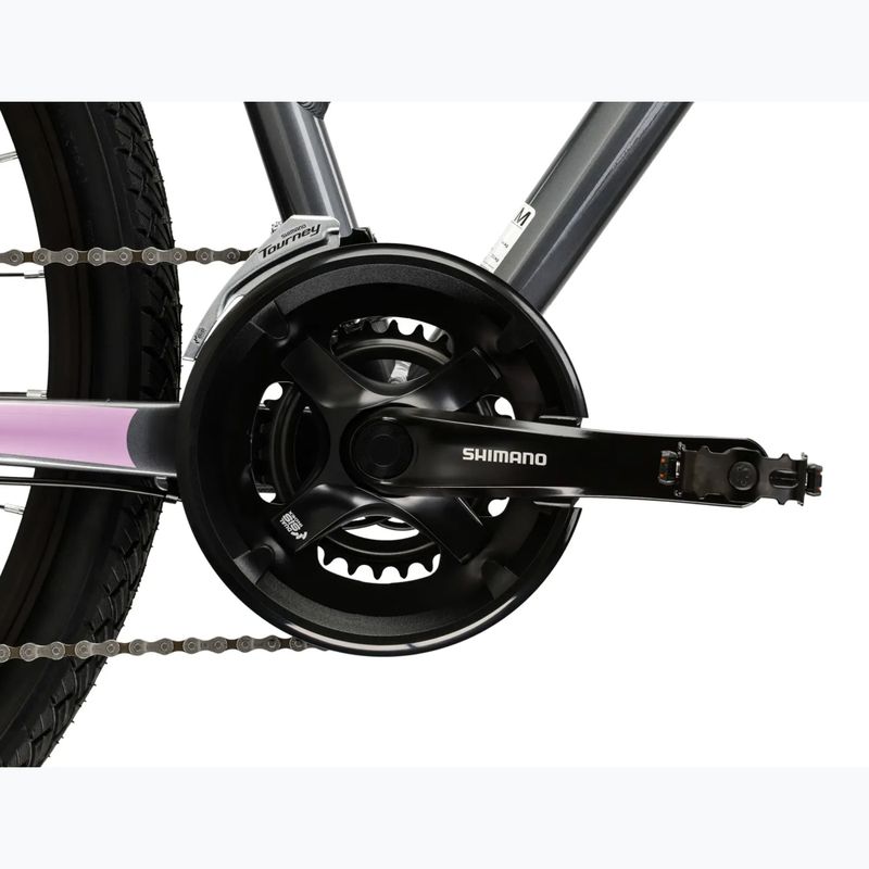 Women's cross bike KROSS Evado 4.0 W grey/pink/shine 10