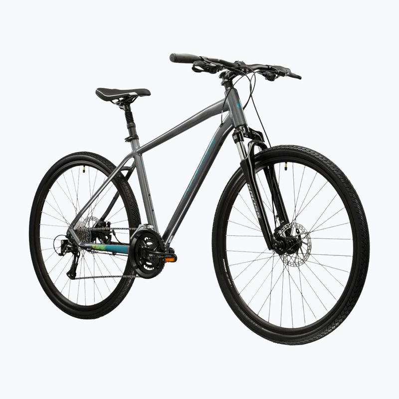 Cross bike KROSS Evado 3.0 grey/sea blue/shine 2