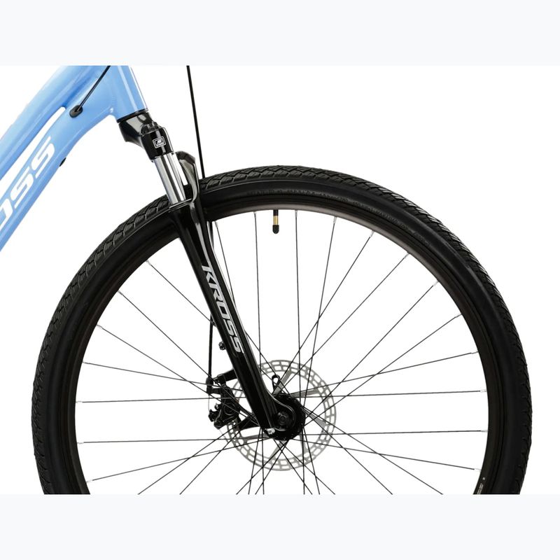Women's cross bike KROSS Evado 3.0 W blue/white/shine 6