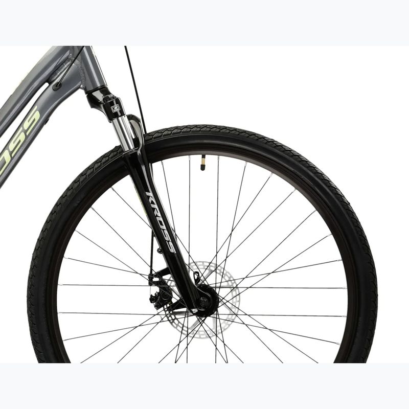 Women's cross bike KROSS Evado 3.0 W grey/green 6