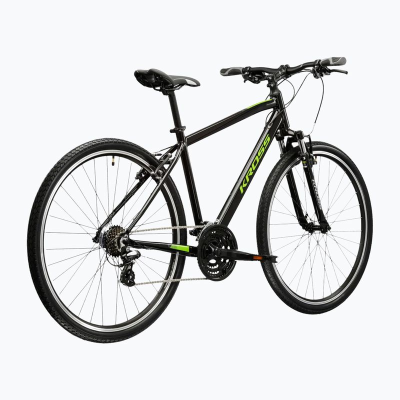 Cross bike KROSS Evado 2.0 black/green/shine 3