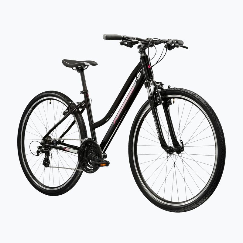 Women's cross bike KROSS Evado 2.0 W black/pink/shine 2