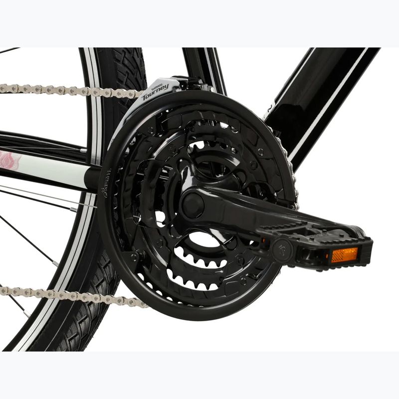 Women's cross bike KROSS Evado 2.0 W black/pink/shine 8