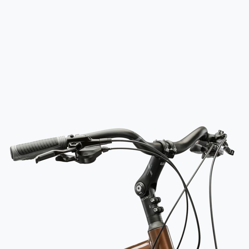 Men's trekking bike KROSS Trans 5.0 brown/silver/shine 4