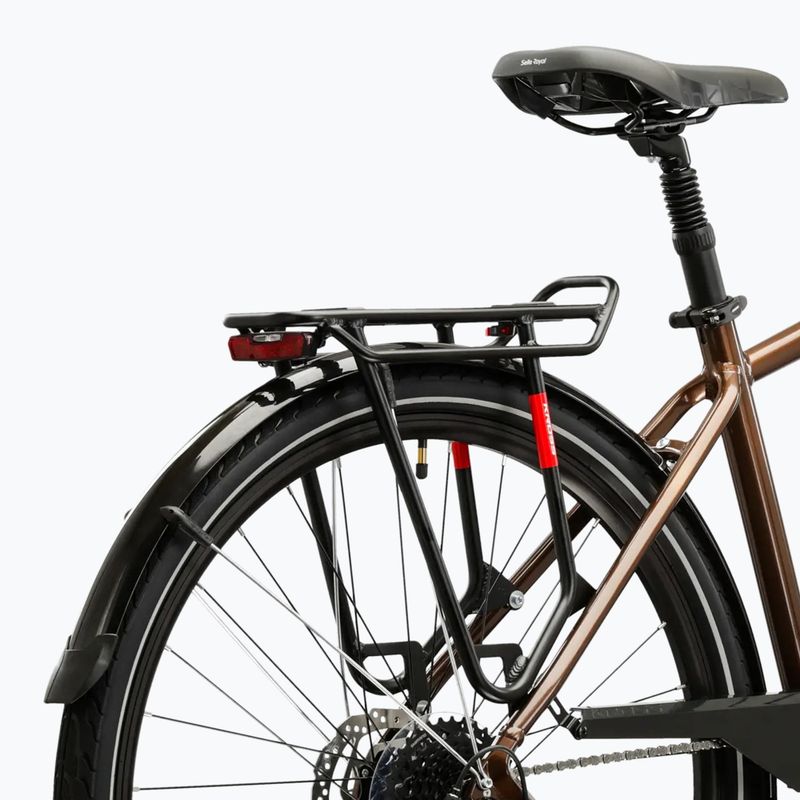 Men's trekking bike KROSS Trans 5.0 brown/silver/shine 11