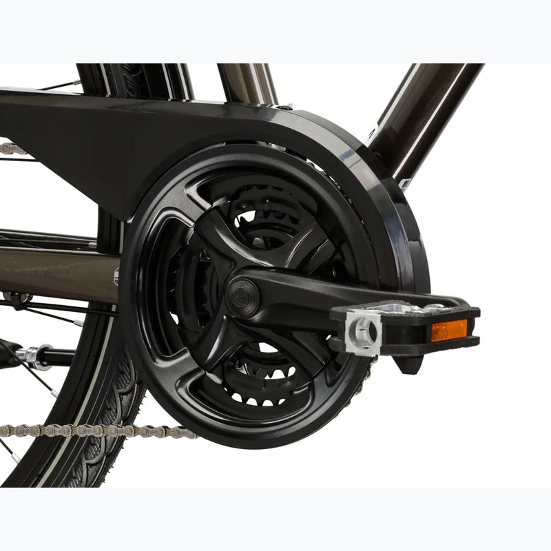 Men's trekking bike KROSS Trans 4.0 brown/silver/shine 9