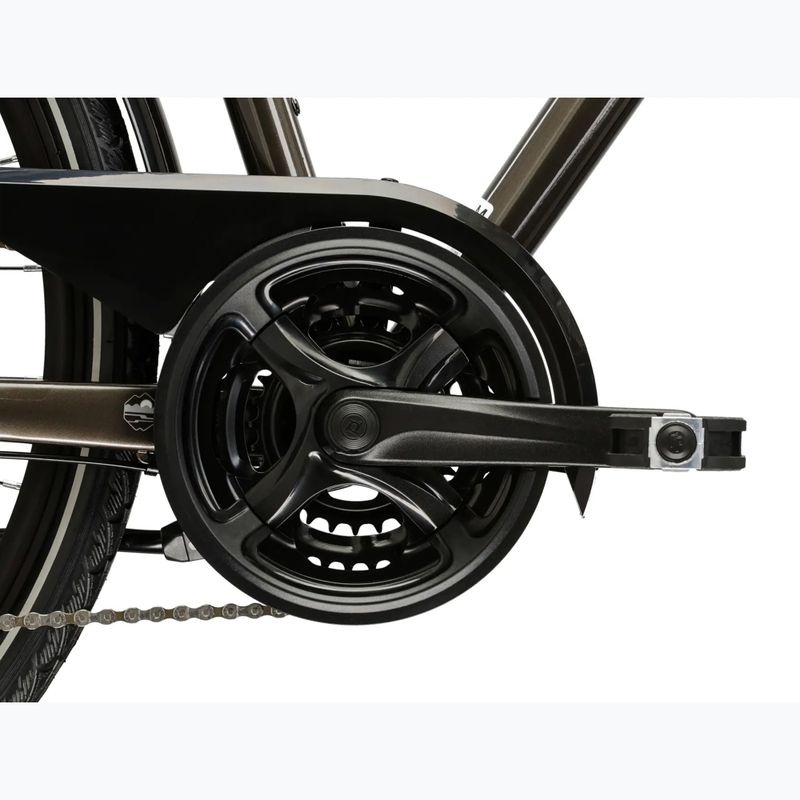 Men's trekking bike KROSS Trans 4.0 brown/silver/shine 10