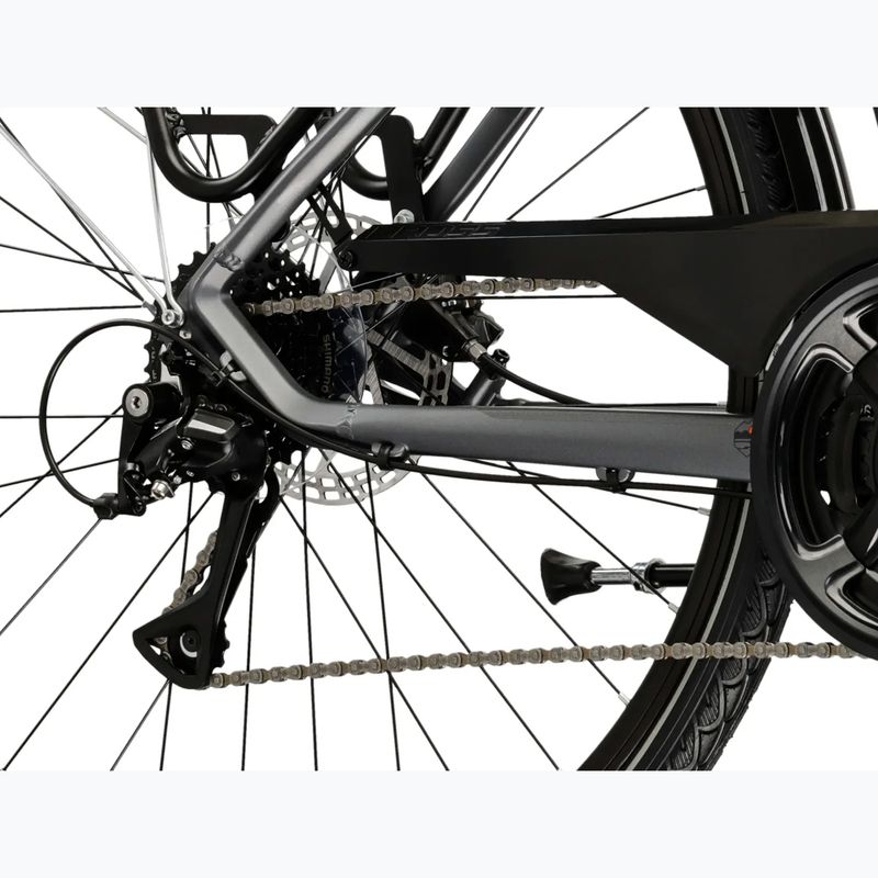 Men's trekking bike KROSS Trans 4.0 grey/black/matte 8