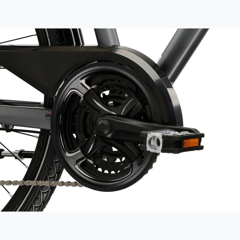 Men's trekking bike KROSS Trans 4.0 grey/black/matte 9