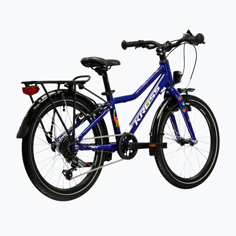 Children's bike KROSS Level Mini 3.0 Eq navy/white/shine 3
