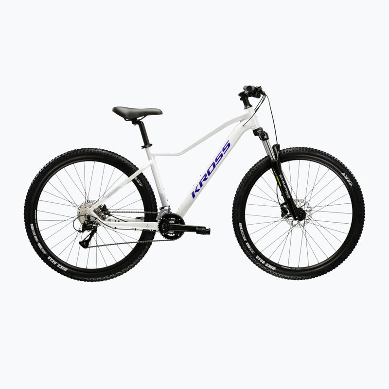 Women's mountain bike KROSS Lea 4.0 W 27.5 pearl/purple/shine