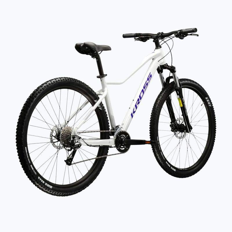 Women's mountain bike KROSS Lea 4.0 W 27.5 pearl/purple/shine 3