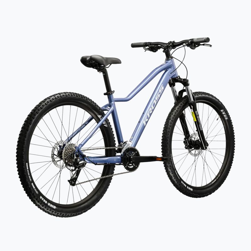 Women's mountain bike KROSS Lea 4.0 W 27.5 blue/silver/shine 3