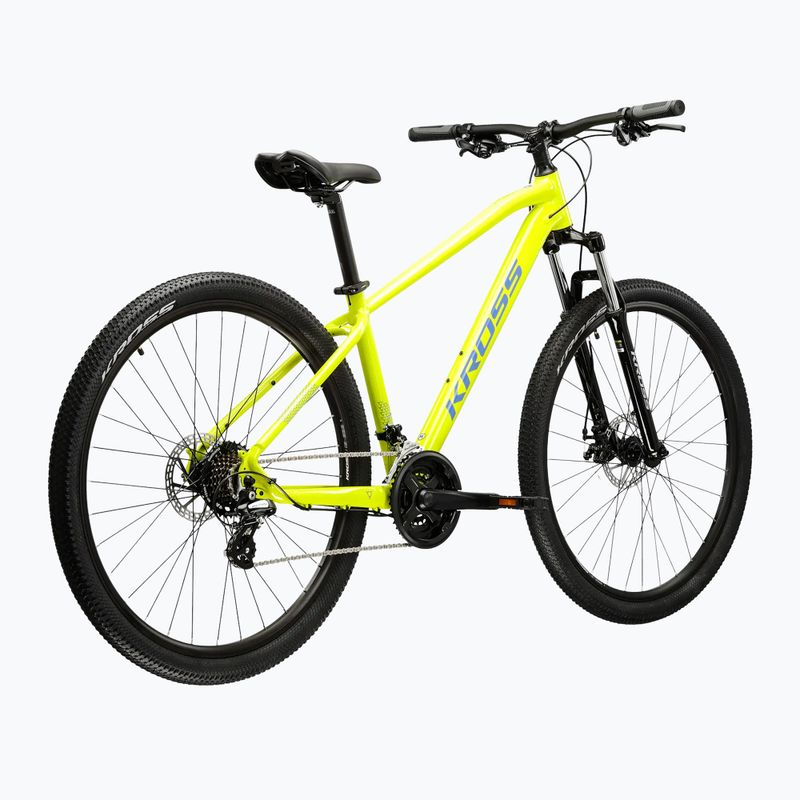Mountain bike KROSS Hexagon 2.0 29" 2025 lime/blue/ shine 3