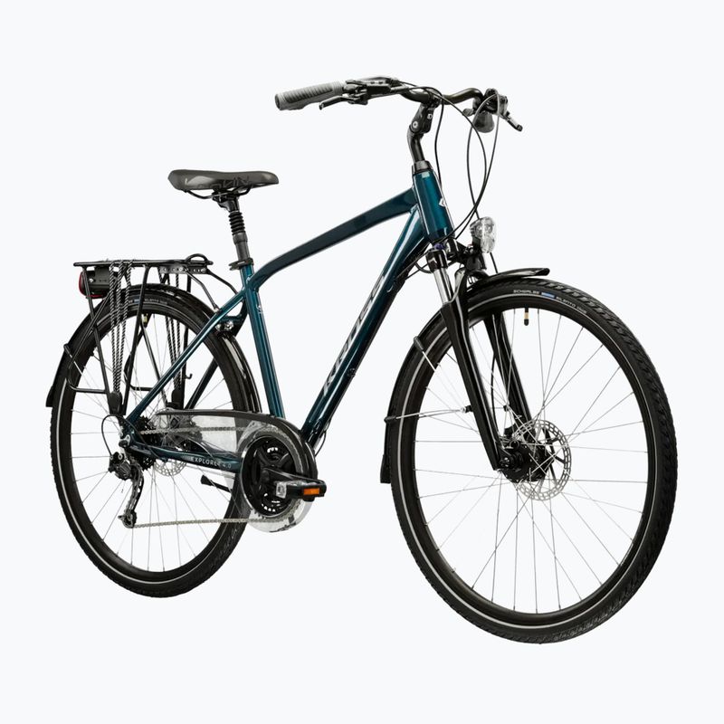 Trekking bike KROSS Explorer 4.0 turquoise/silver/shine 2