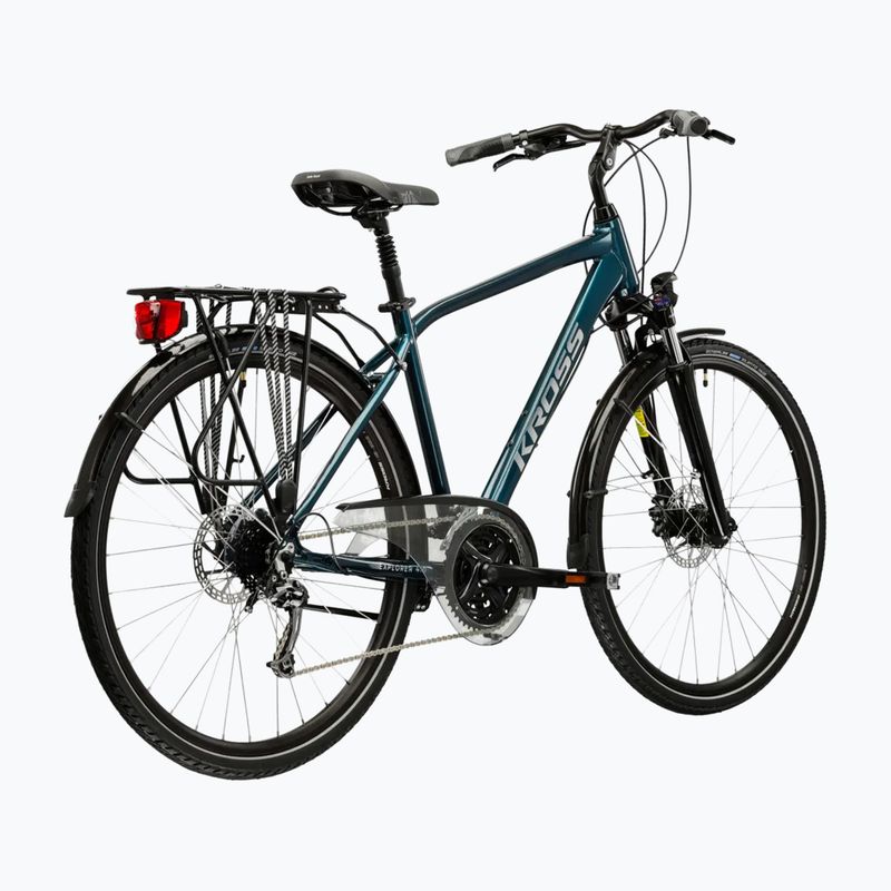 Trekking bike KROSS Explorer 4.0 turquoise/silver/shine 3