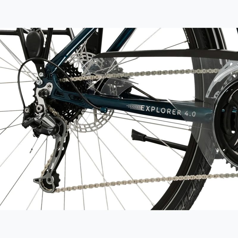 Trekking bike KROSS Explorer 4.0 turquoise/silver/shine 8