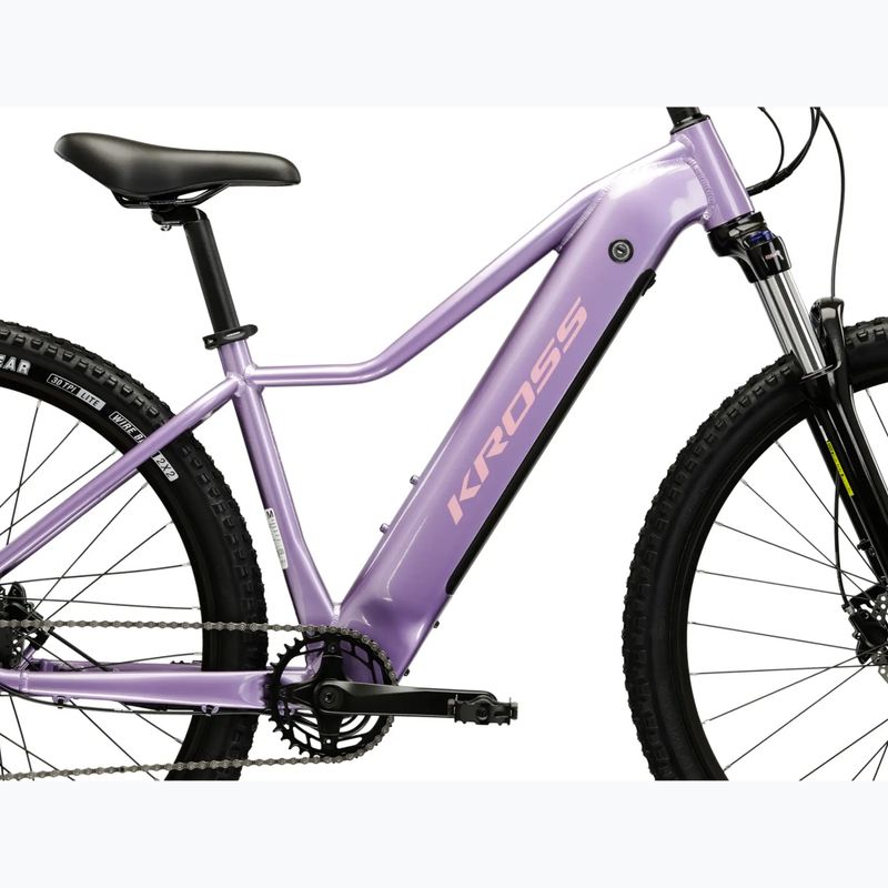 Women's electric bike KROSS Lea Boost 1.0 522Wh purple/pink/shine 12