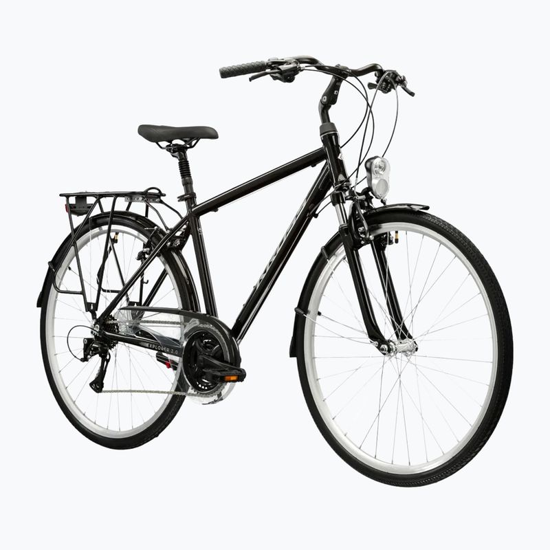 Trekking bike KROSS Explorer 2.0 black/silver/shine 2