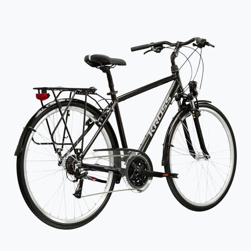 Trekking bike KROSS Explorer 2.0 black/silver/shine 3