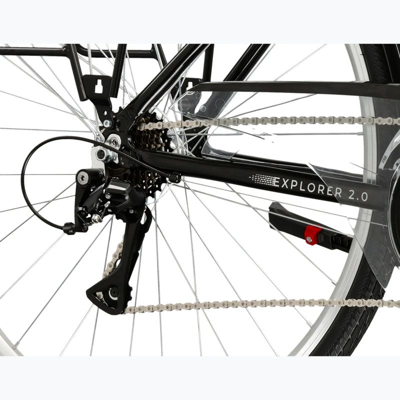 Trekking bike KROSS Explorer 2.0 black/silver/shine 7