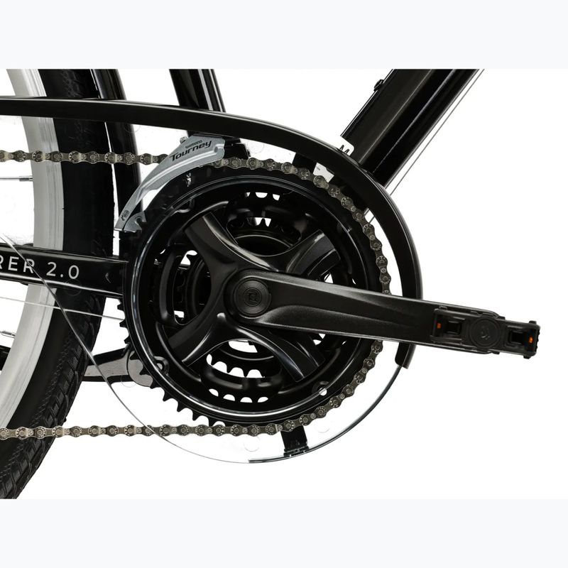 Trekking bike KROSS Explorer 2.0 black/silver/shine 9