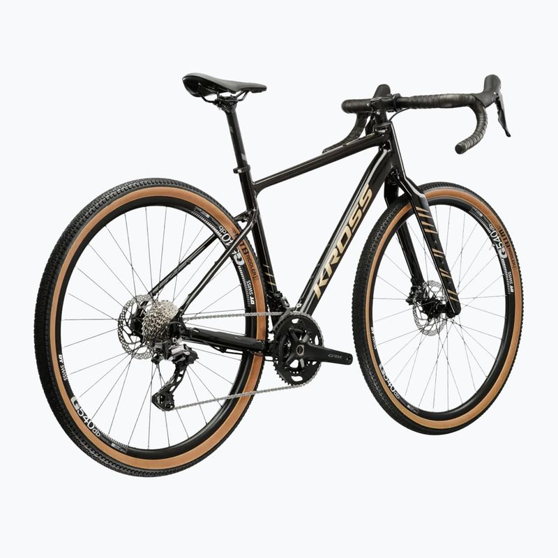 Gravel bike KROSS Esker 6.0 black/gold/shine 3