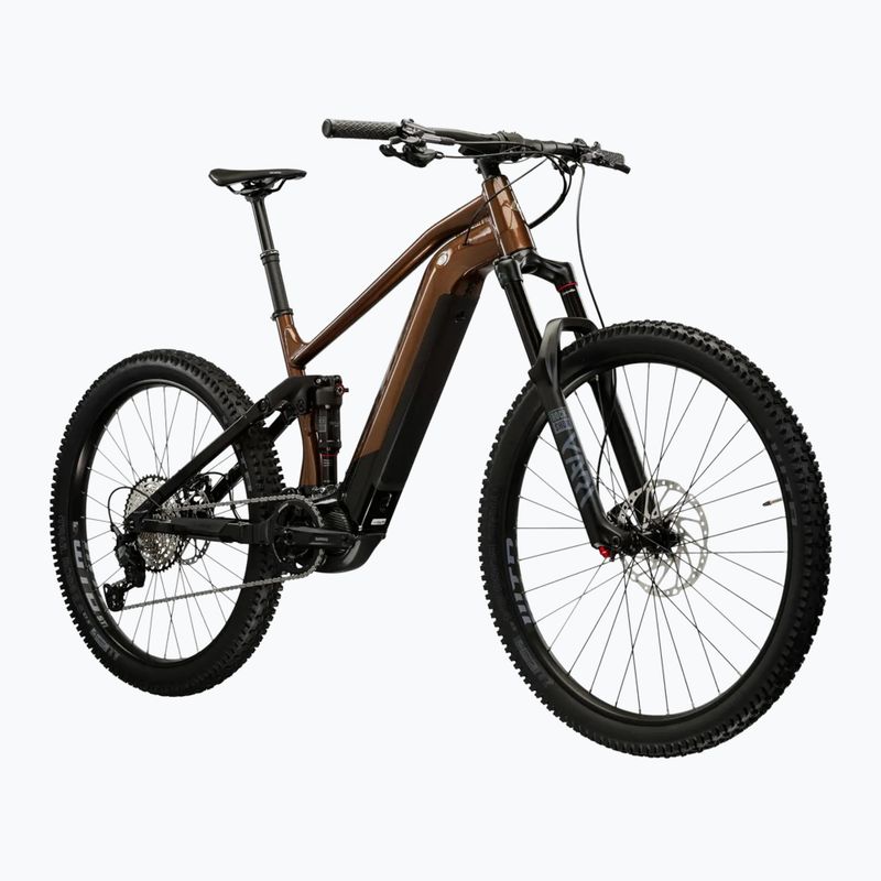Men's electric bike KROSS Grist Boost 3.0 el. 630 Wh brown/black/shine 2