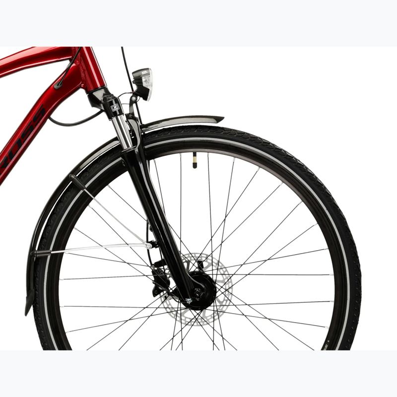 Men's trekking bike KROSS Trans 4.0 ruby/black/shine 6