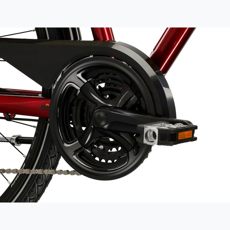 Men's trekking bike KROSS Trans 4.0 ruby/black/shine 9