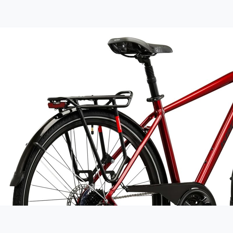 Men's trekking bike KROSS Trans 4.0 ruby/black/shine 11