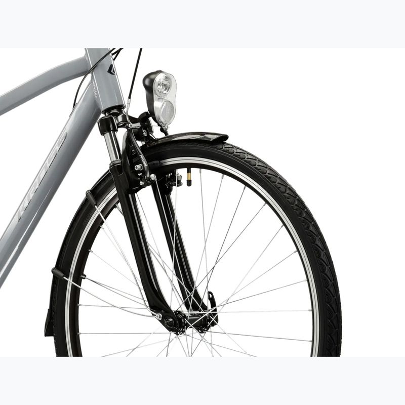Men's trekking bike KROSS Trans 1.0 grey/black/shine 5