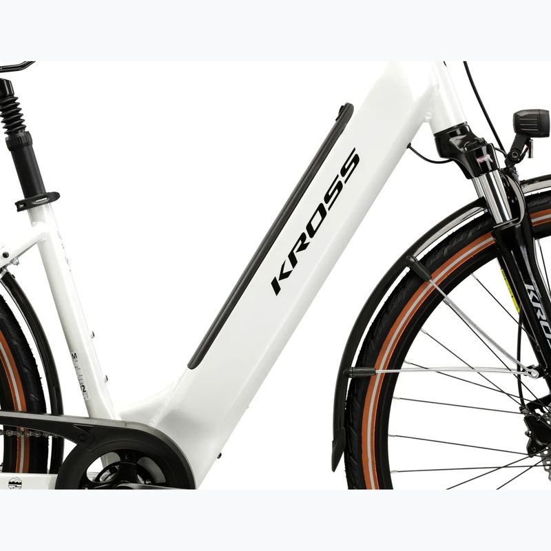 Electric bike KROSS Trans Hybrid 1.0 el. 522 Wh pearl/black/shine 13