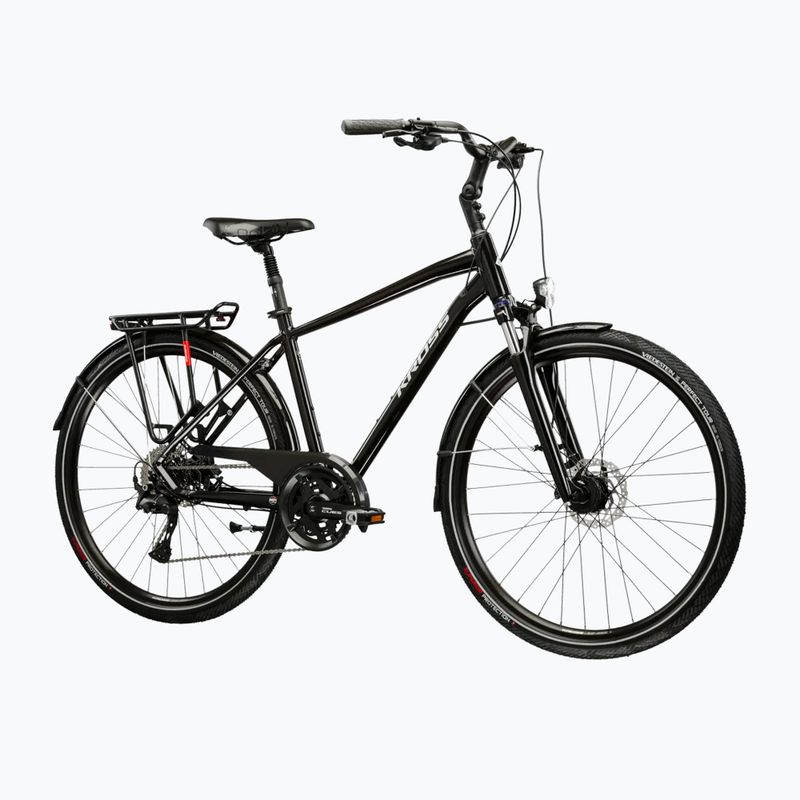 Men's trekking bike KROSS Trans 7.0 black/silver/shine 2