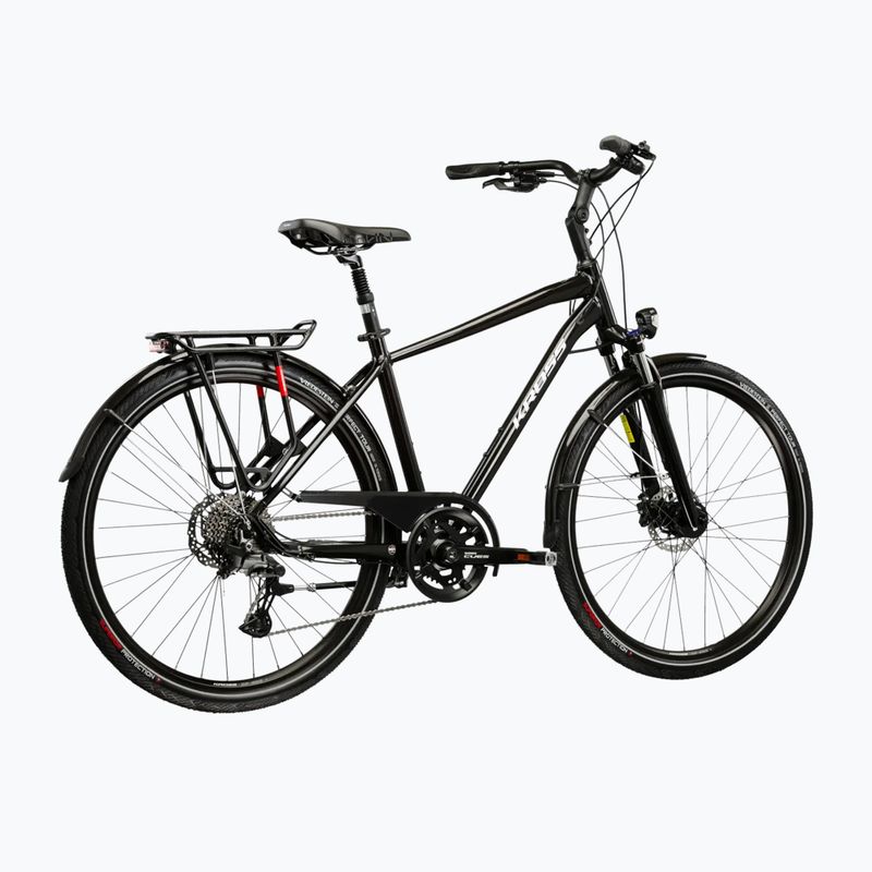 Men's trekking bike KROSS Trans 7.0 black/silver/shine 3