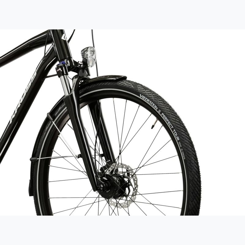 Men's trekking bike KROSS Trans 7.0 black/silver/shine 5