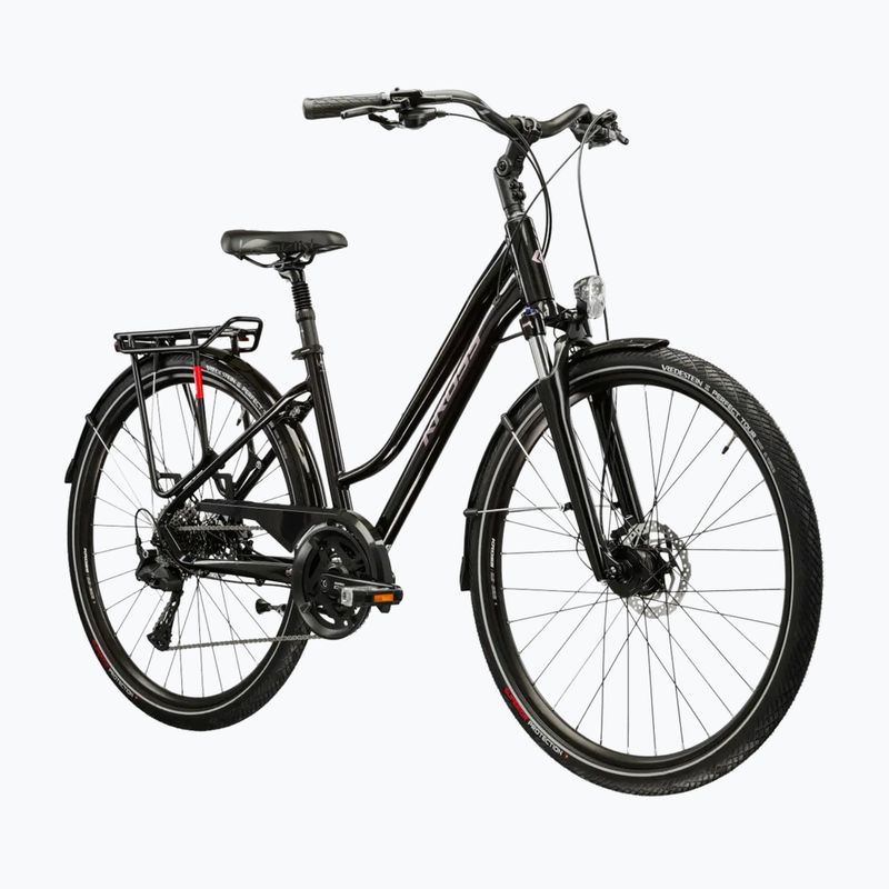 Women's trekking bike KROSS Trans 7.0 W black/pink/shine 2