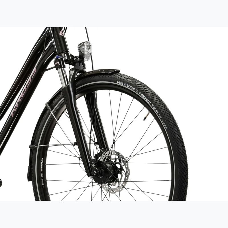 Women's trekking bike KROSS Trans 7.0 W black/pink/shine 5