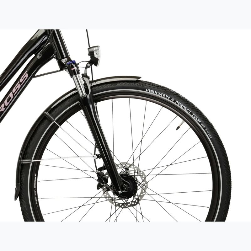 Women's trekking bike KROSS Trans 7.0 W black/pink/shine 6